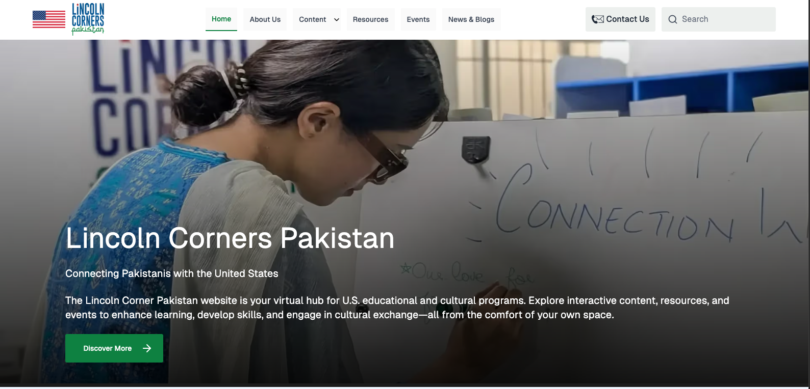 Lincoln Corners Pakistan Website